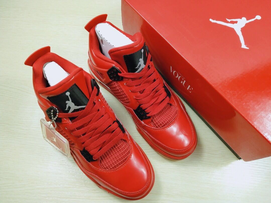 Air Jordan 4 Singles Day Red Sneakers AV3914-600