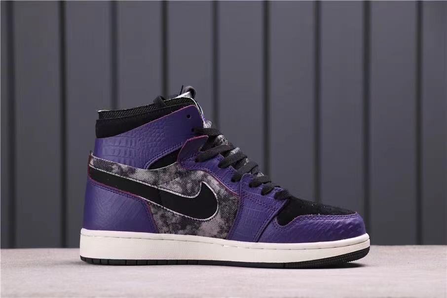 Jordan 1 Zoom Air CMFT Bayou Boys Black Purple DC2133-500
