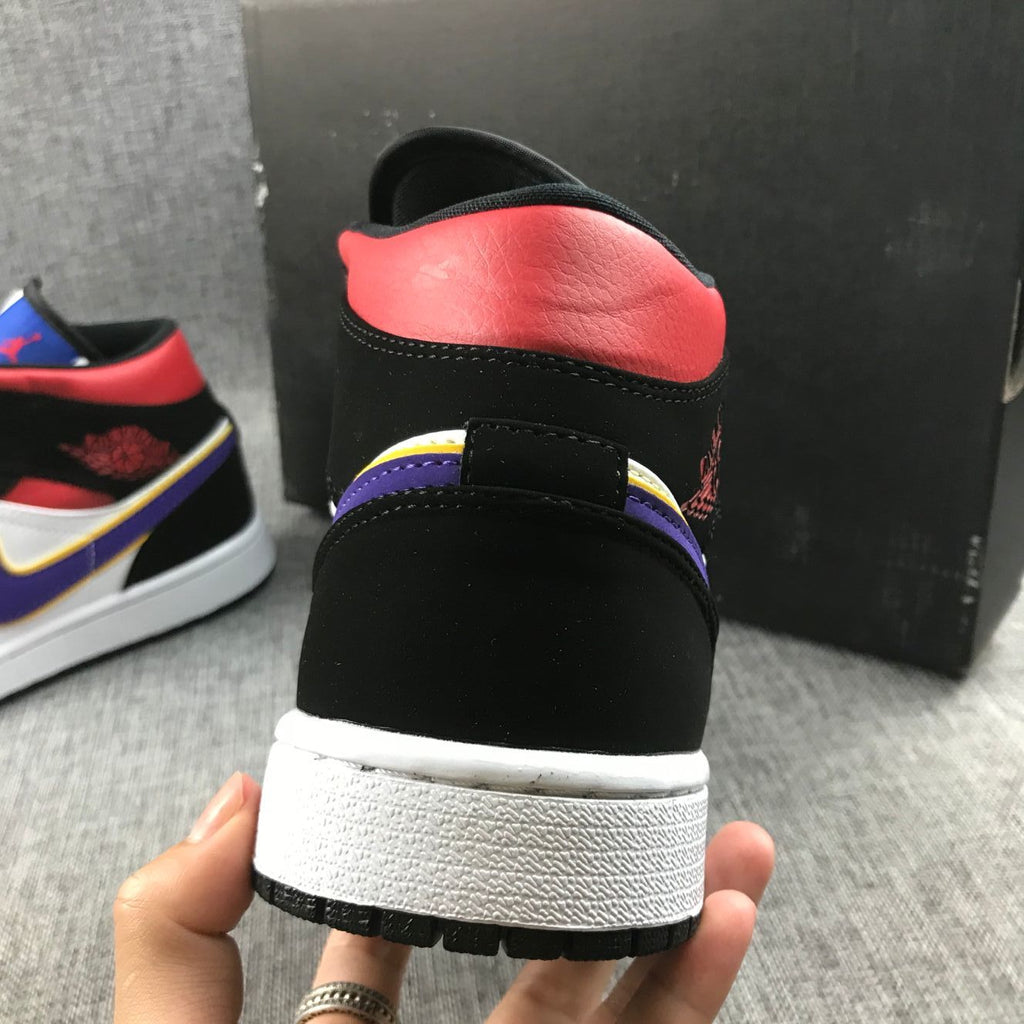 Air Jordan 1 Mid What The Multicolor Sneakers 852542-005