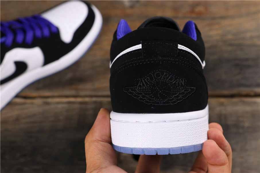 Air Jordan 1 Low White Black Concord Sneakers 553558-108