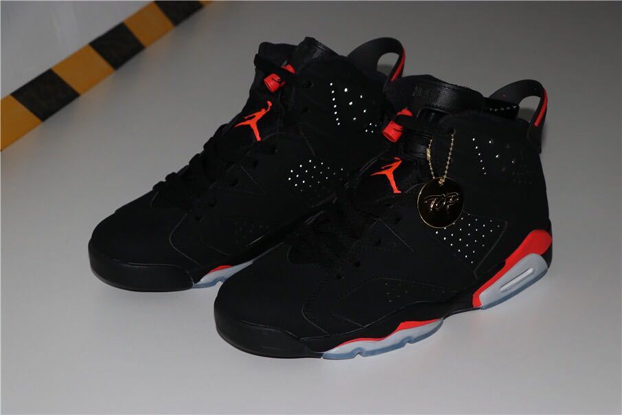 Jordan Air Jordan 6 Infrared Black Red High-Top Sneakers