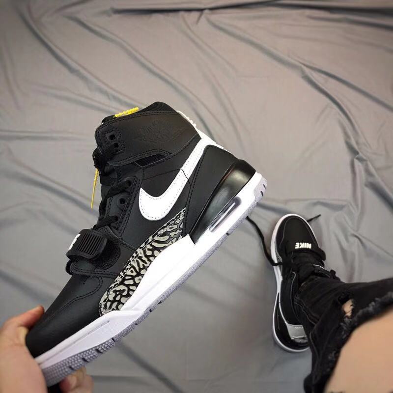 Air Jordan Legacy 312 High-Top Sneakers Black and White
