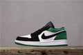 Jordan 1 Low Black Green Sneakers 553558-113