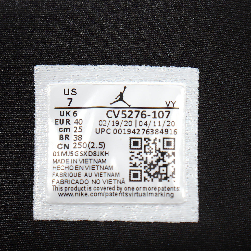 Jordan 1 High Black Yellow White Sneakers CV5276-107