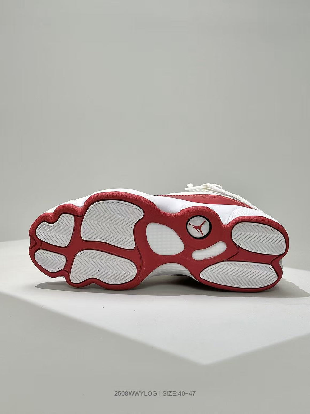 Jordan 6-3 White and Red Basketball Sneakers