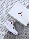 Jordan Air Jordan 4 Red Metallic White Red Sneakers