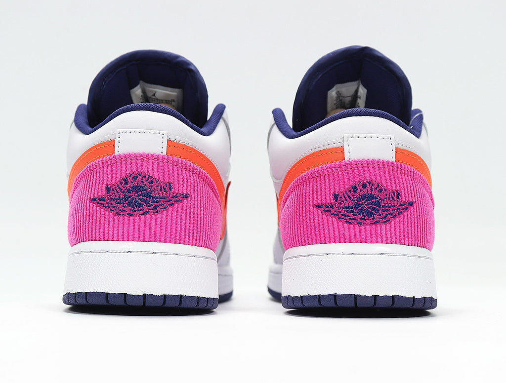Jordan 1 Low SE Pink Gray Orange Sneakers 554723-502