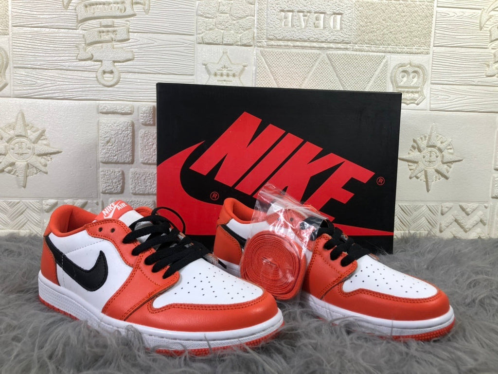 Nike Air Jordan 1 Low White Orange Sneakers CZ0790-801