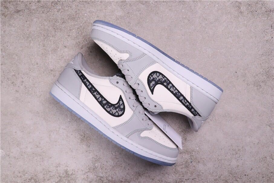 Jordan Dior x Air Jordan 1 Low Grey White Black CN8608-002