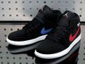 Jordan 1 Retro High Black Red Blue Sneakers 554725-065