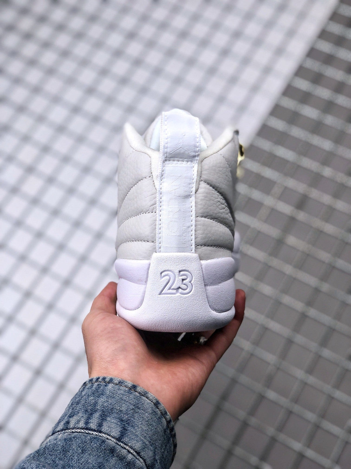 Air Jordan 12 OVO White Gold Sneakers 873864-102
