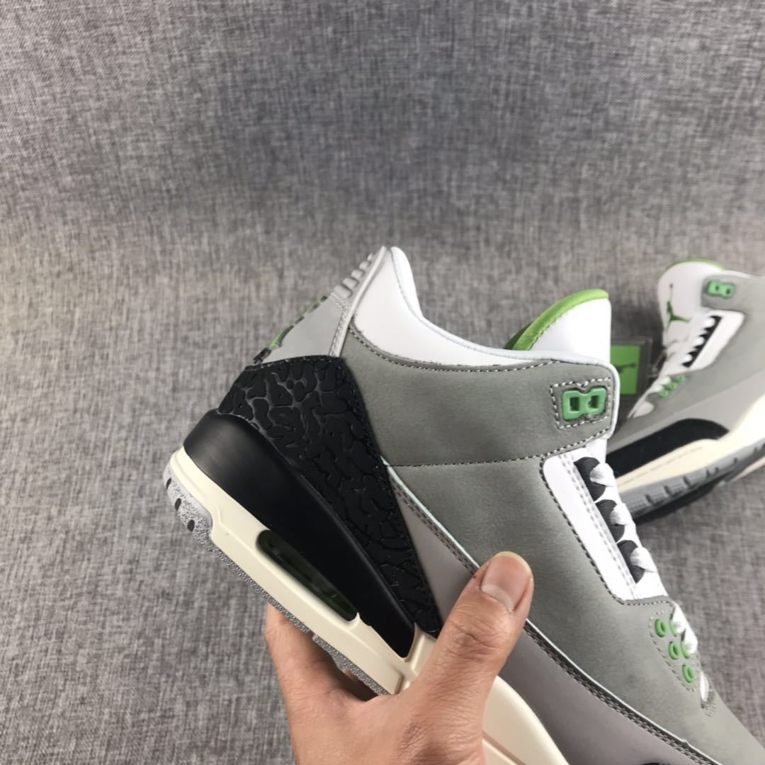 Jordan Air Jordan 3 Grey Green Sneakers 136064-006