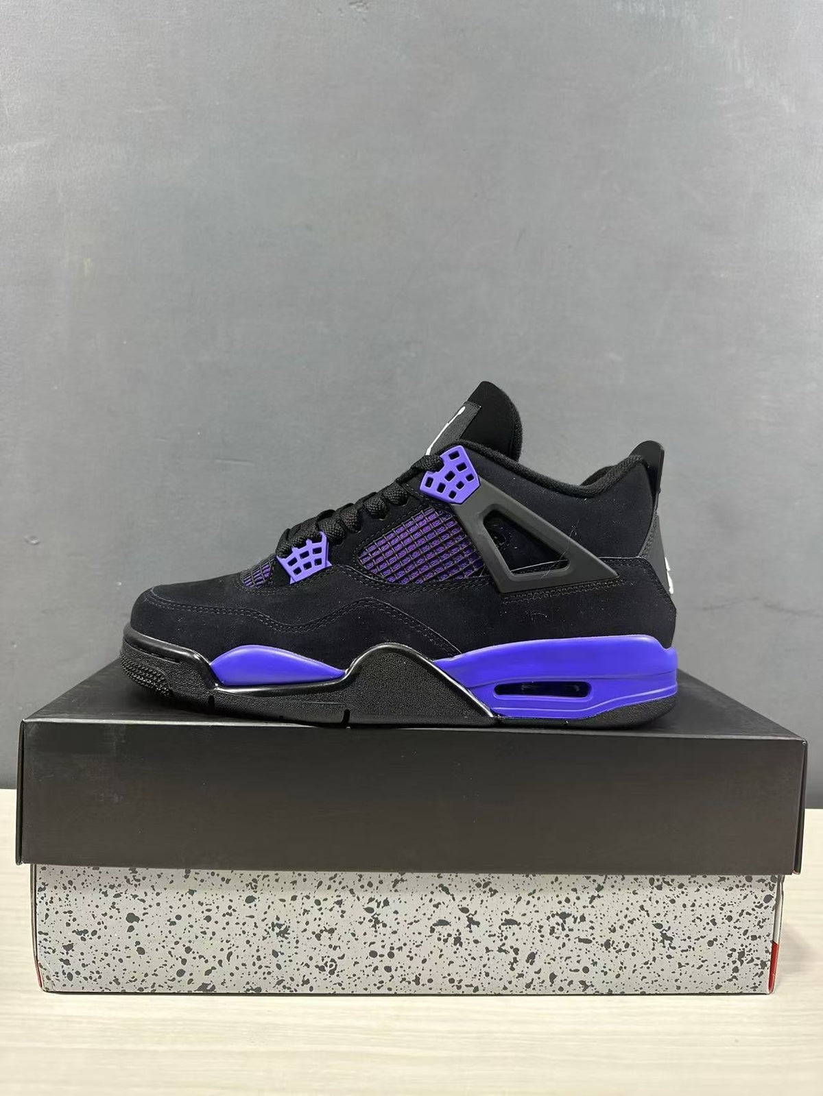 Jordan Air Jordan 4 Retro Black Blue Sneakers CT8527-018