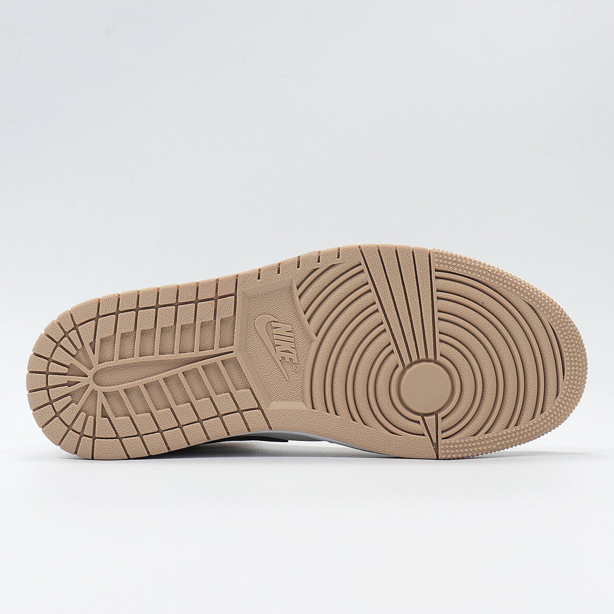 Jordan 1 Low BQ6472-800 Tan and Black Sneakers