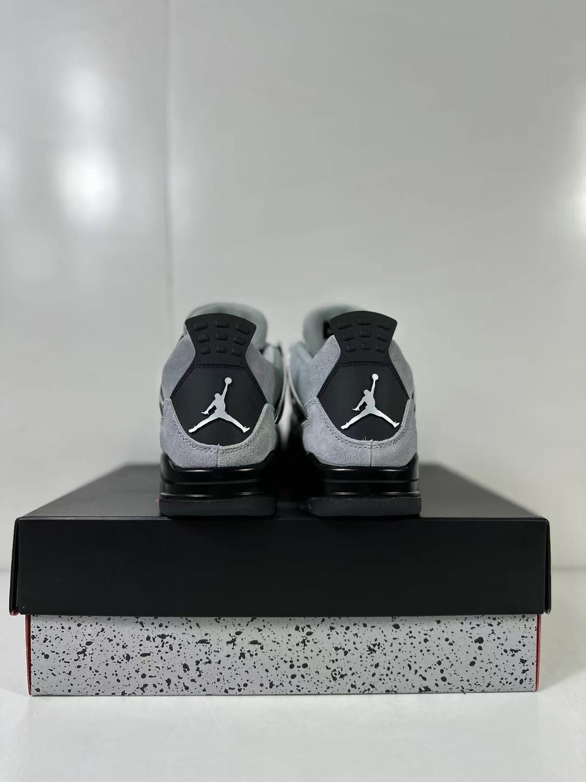 Jordan Air Jordan 4 Retro Gray Black Sneakers AQ9129-005