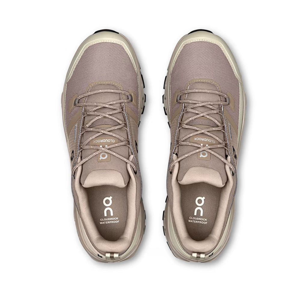 ON Men's Cloudrock Low Waterproof Cinder/Fog