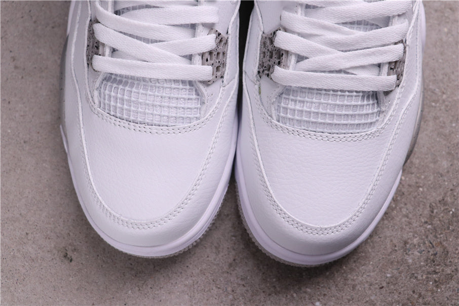 Jordan Air Jordan 4 CT8527-100 White Gray Speckled Sneakers