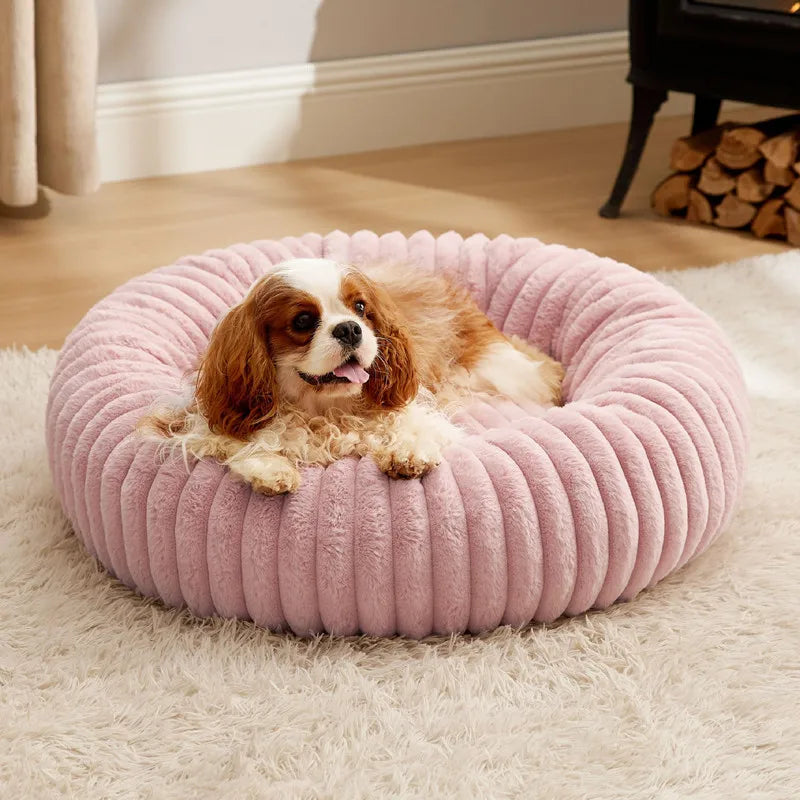 SnuggleNest Rabbit Plush Pet Bed – Cozy Comfort for Cats & Dogs