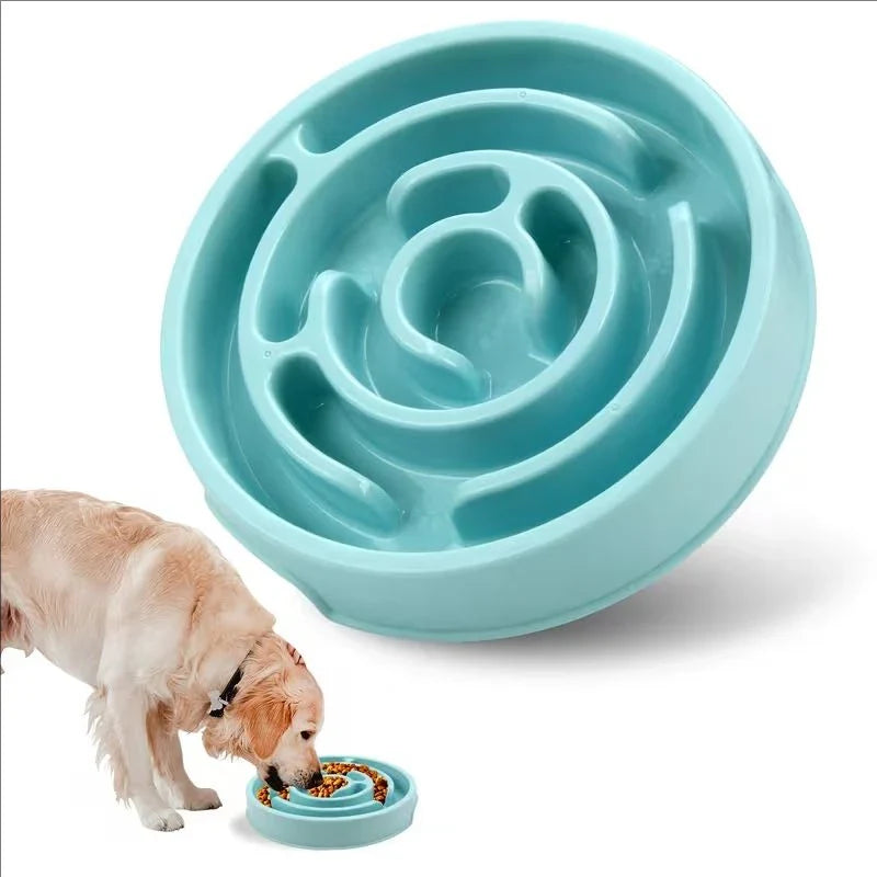 MazeMunch Non-Slip Slow Feeder Dog Bowl - Anti-Bloat Design for Healthy Eating