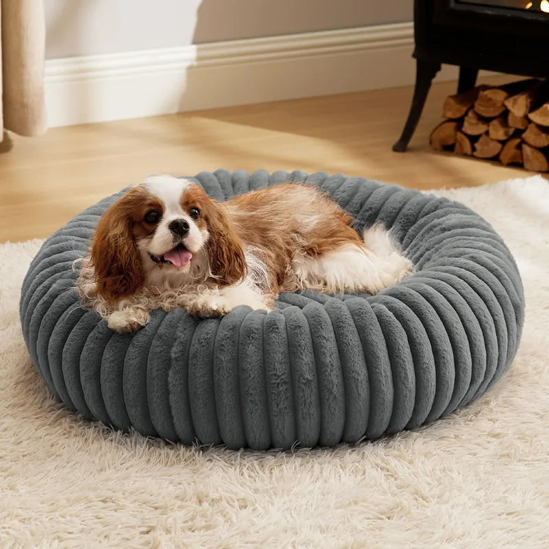 SnuggleNest Rabbit Plush Pet Bed – Cozy Comfort for Cats & Dogs