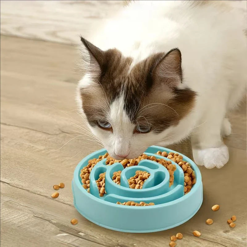 MazeMunch Non-Slip Slow Feeder Dog Bowl - Anti-Bloat Design for Healthy Eating