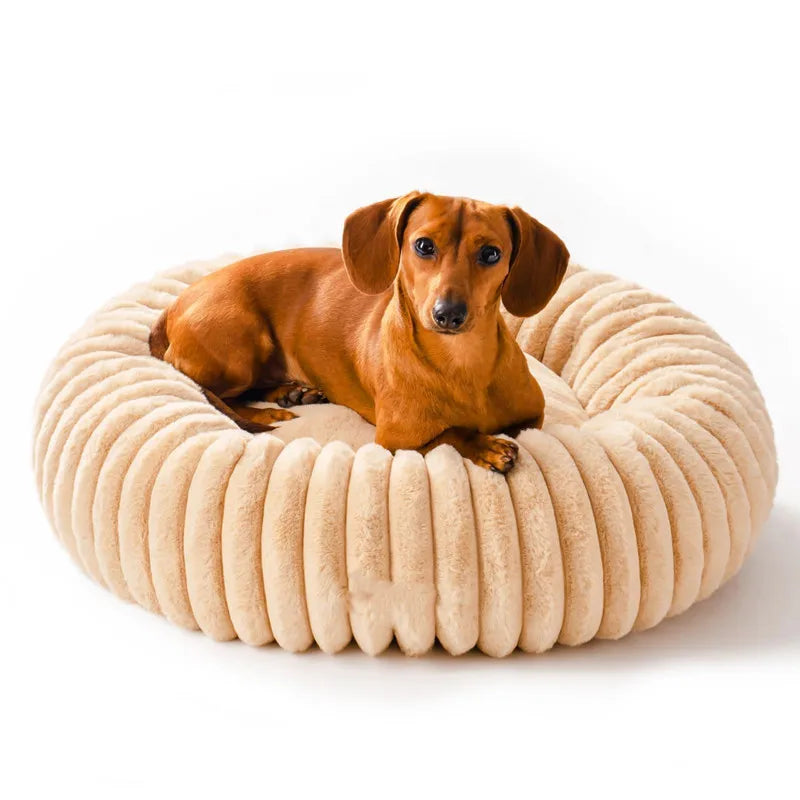 SnuggleNest Rabbit Plush Pet Bed – Cozy Comfort for Cats & Dogs