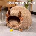 Yak Cozy Haven – Charming Semi-Enclosed Bed for Cats and Dogs