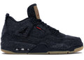 Jordan 4 Retro Levi's Black (Blank Tag)