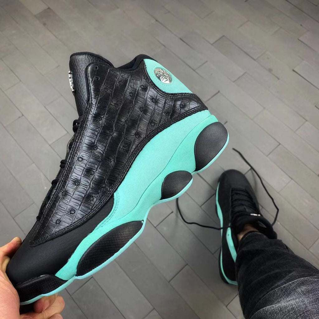 Air Jordan 13 Island Green Sneakers Black Turquoise