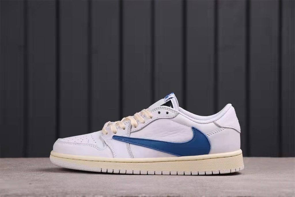 Jordan Travis Scott Air Jordan 1 Low White Blue DM3277-100