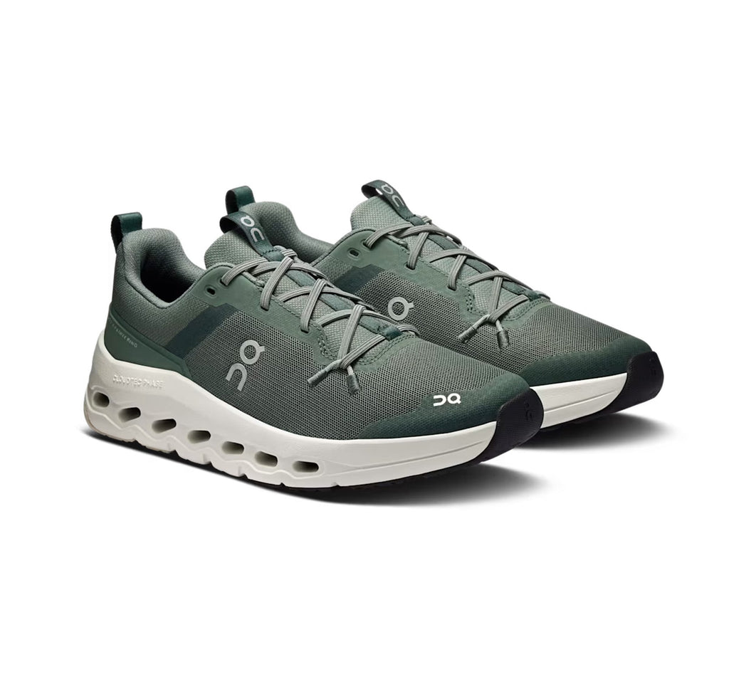 ON Big Kid's Cloudleap Olive/Ghost